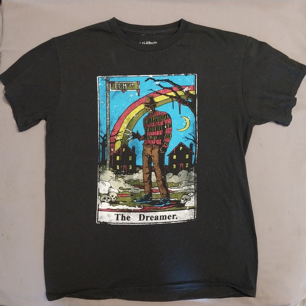 A Nightmare On Elm Street Freddy Kreuger The Dreamer T-Shirt Mens Medium M Black
